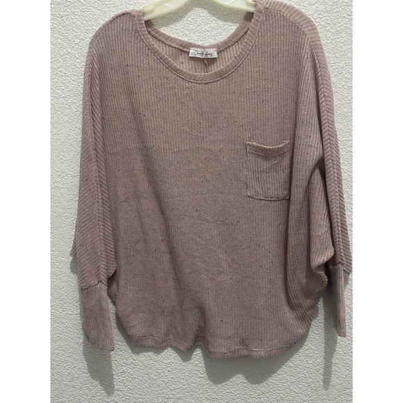 Charlotte Russe Cream/blush knit oversized sweater size M - Picture 1 of 7